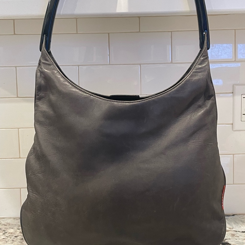 Prada Elegant gray Leather Women's Bag - Picture 11 of 15